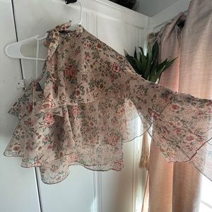 Zara Basic One Sleeve Top